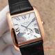 2017 Swiss Repica Cartier Tank MC Watch Rose Gold Black Leather  (2)_th.jpg